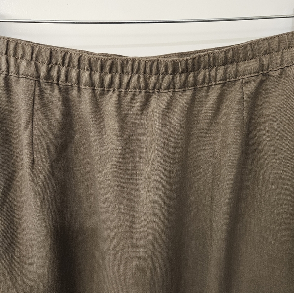 NWT - Linen L.L.Bean Fossil Brown Skirt - Size 16 Reg. - Picture 4 of 9